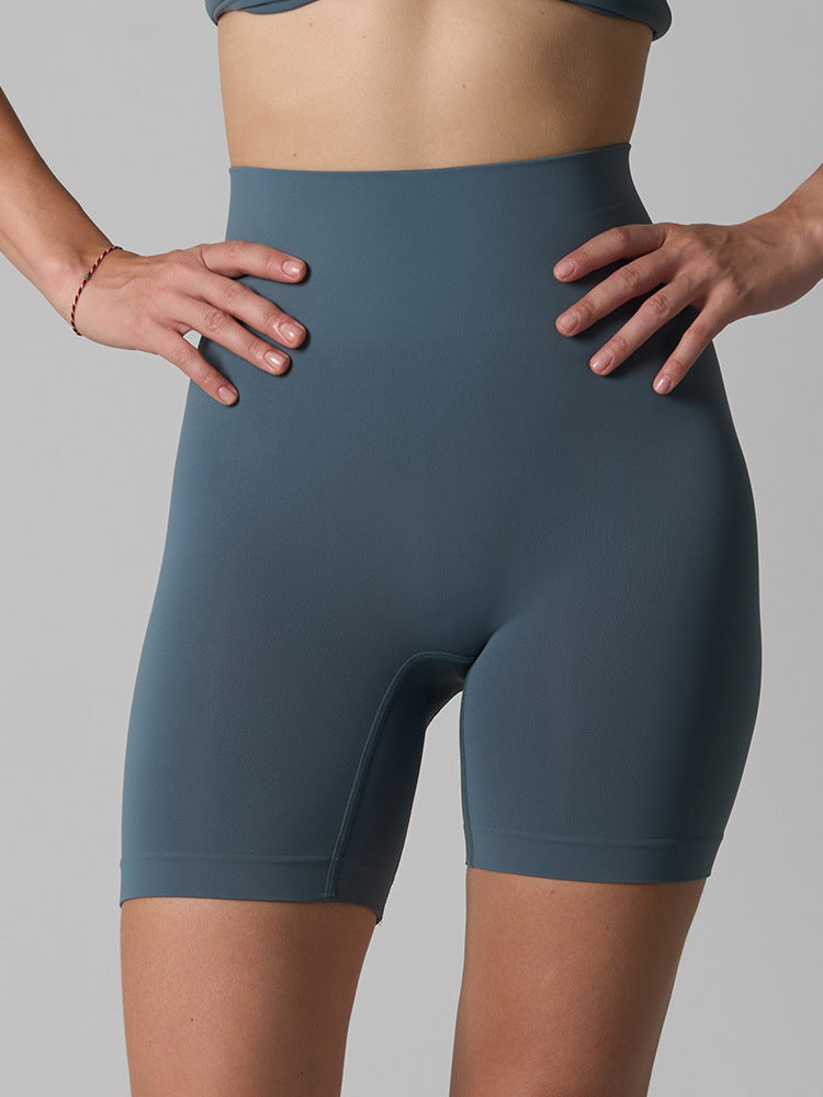 Seamless High-Waist Yoga Shorts