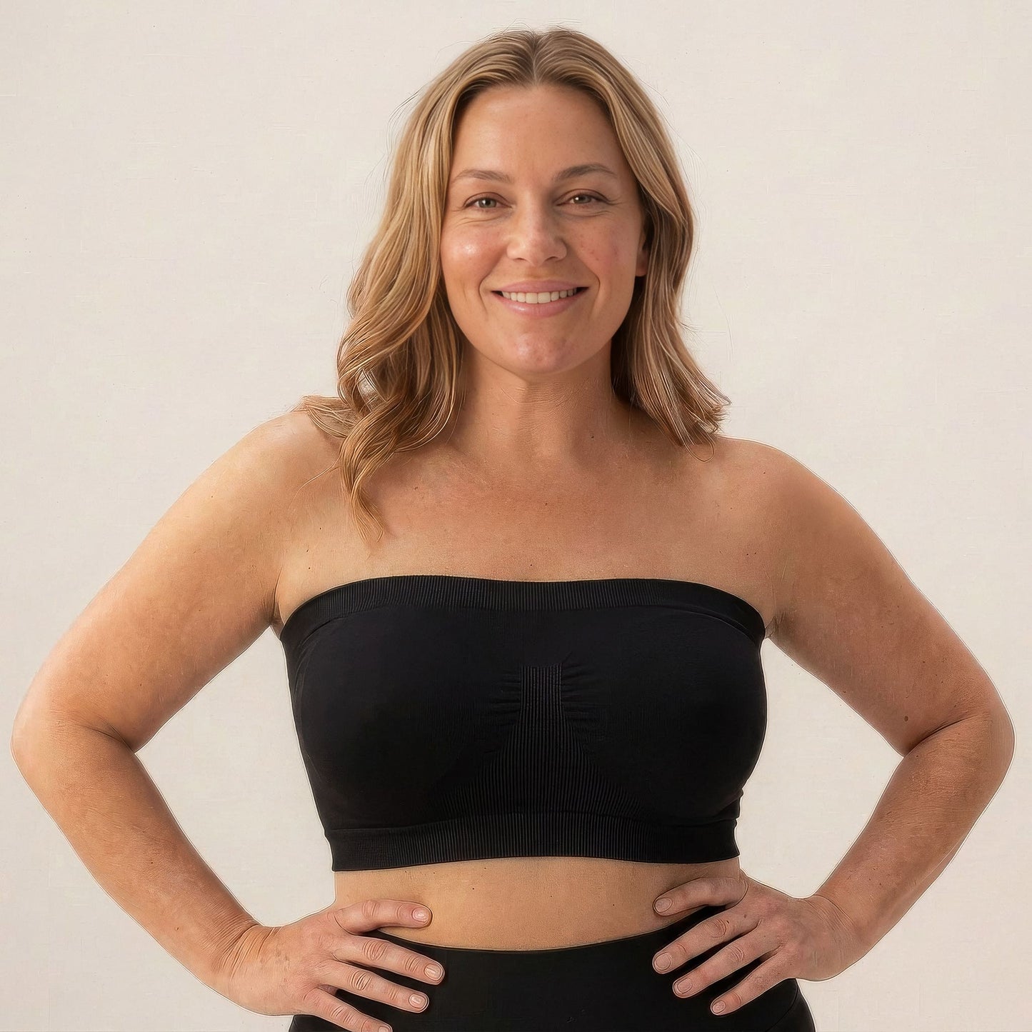 Convertible Strapless Bandeau Bra with Wireless Comfort & Anti-Slip Grip TheJellyBra