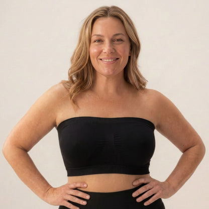 Convertible Strapless Bandeau Bra with Wireless Comfort & Anti-Slip Grip TheJellyBra