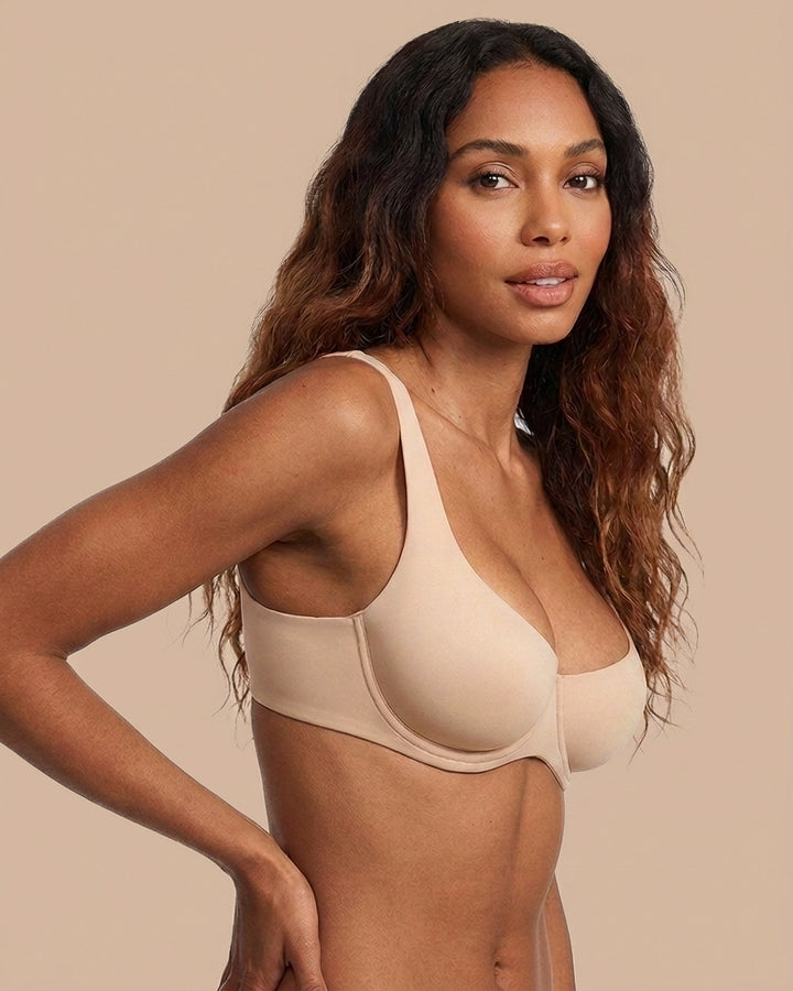 Jelly Underwire Support Seamless Unlined Balconette Bra TheJellyBra