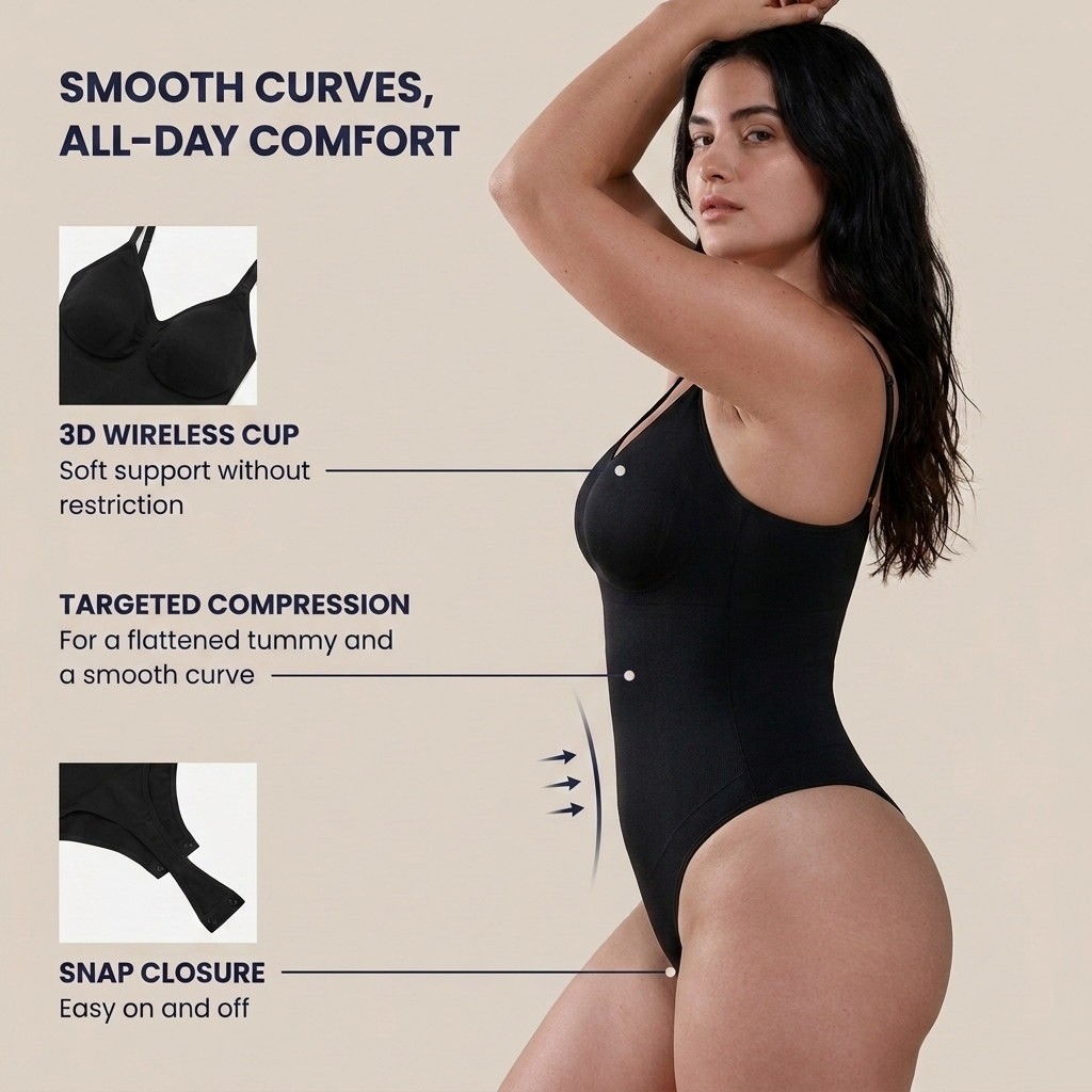Tummy Control Seamless Bodysuit TheJellyBra