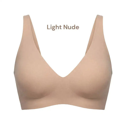 The Jelly Bra light nude deep V seamless gel lift bra – comfortable wire free bra for older women